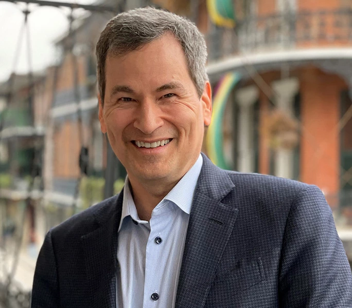 a man smiling for the camera