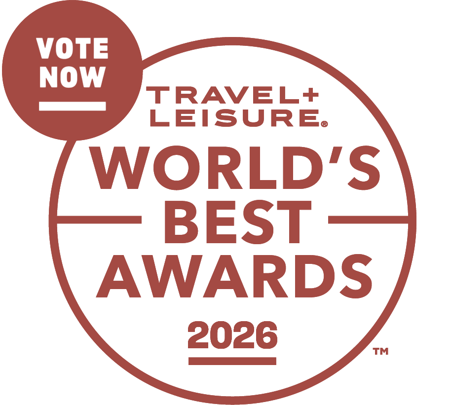 a white circle with red text