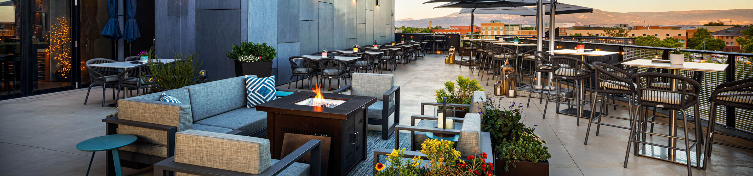 cocktail tables outdoors