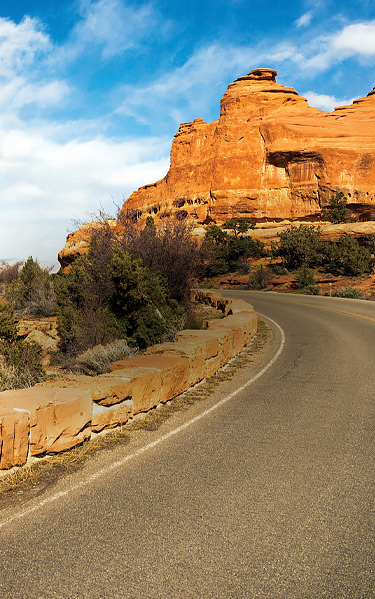 road against mountain