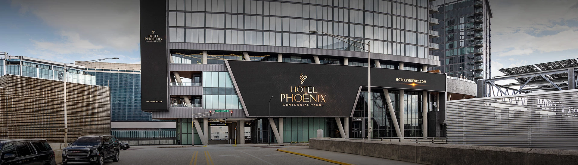 a large sign on a building