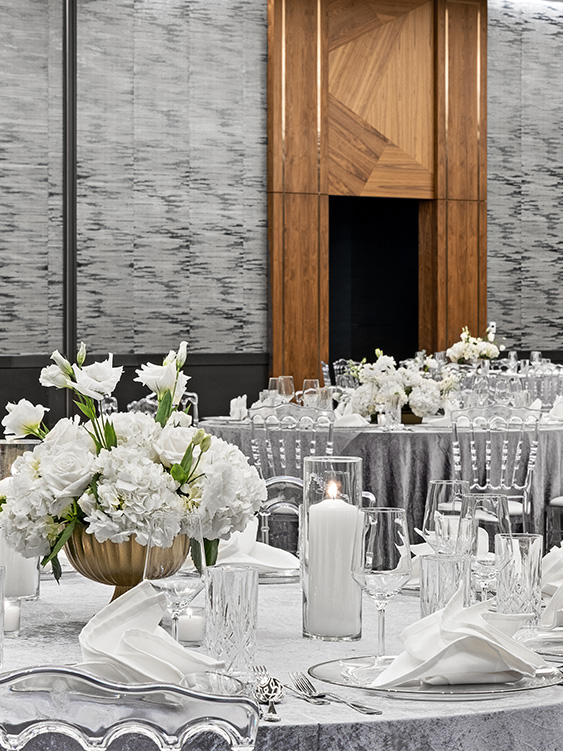 a table set for a party