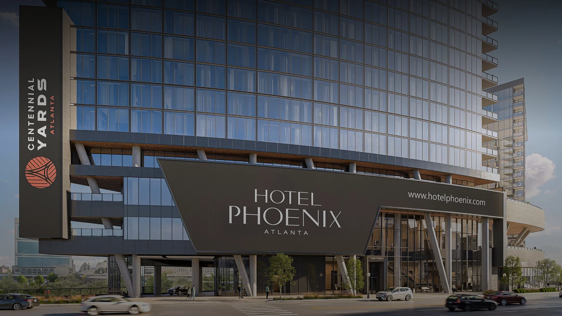 a building with glass windows