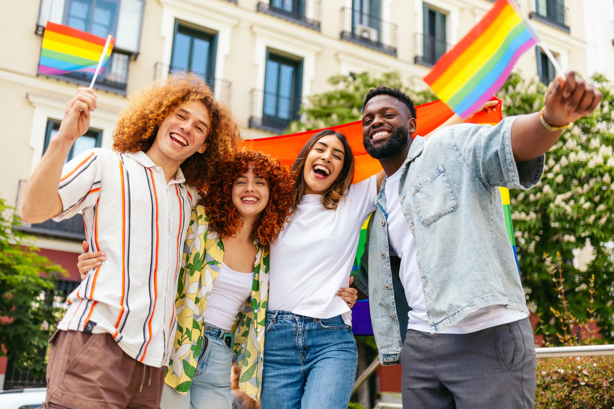 a group of people posing for a photo