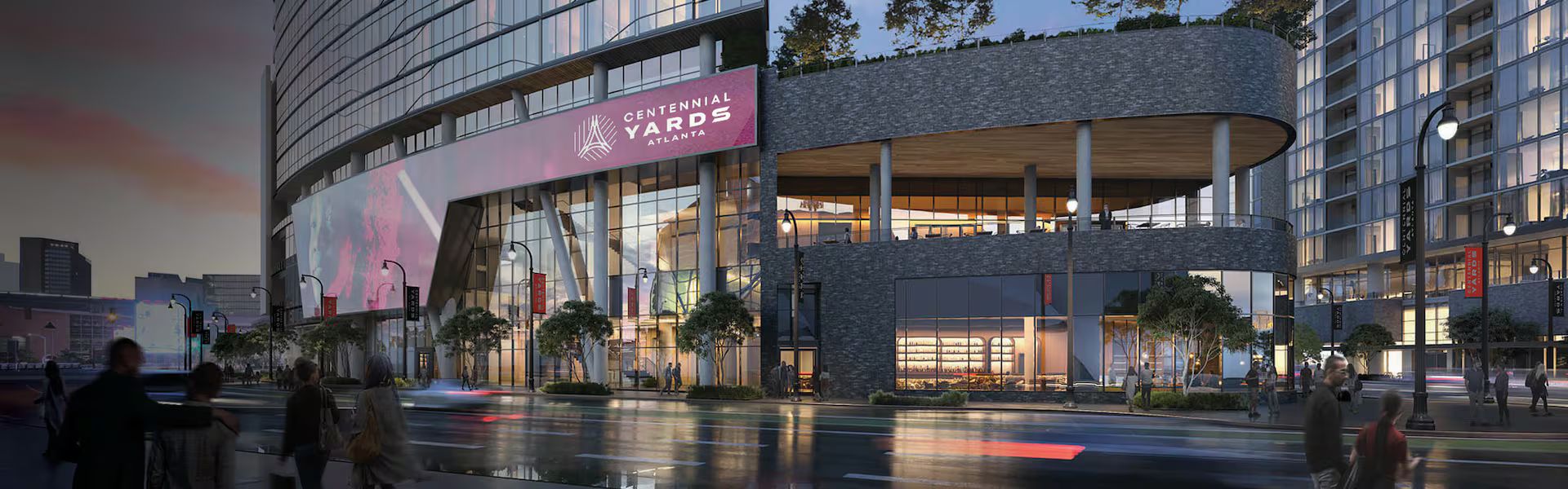 a building with a sign on the front