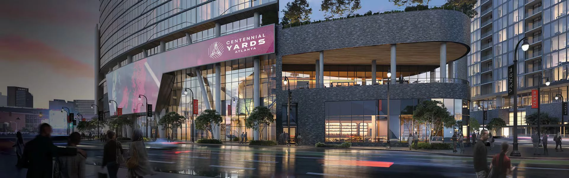 a building with a sign on the front