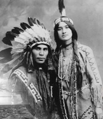 blank and white photo of an man and women