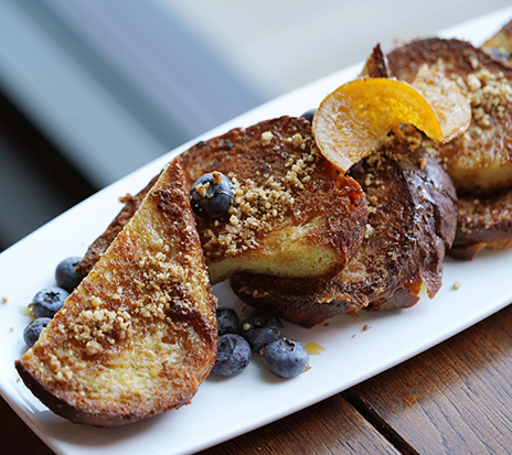 a plate of food on a table