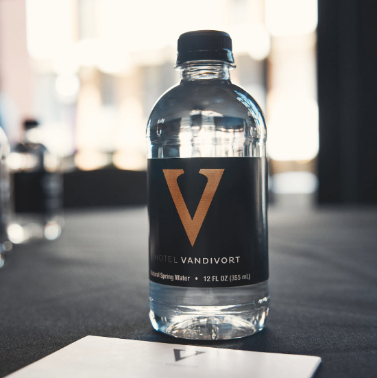 meeting space with led lighting