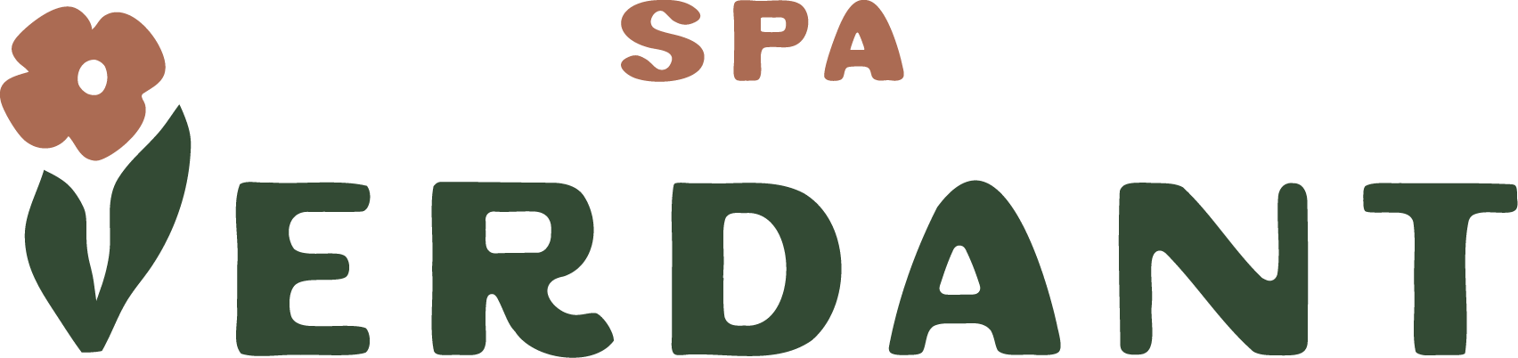 a black background with green and brown letters