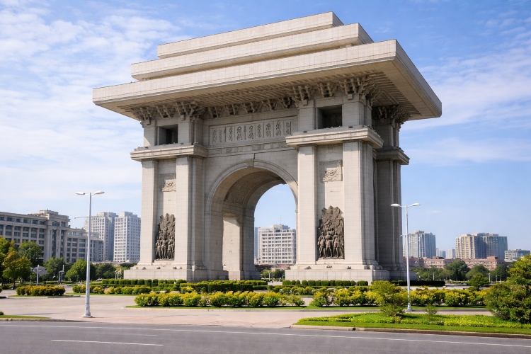 arch of triumph, north korea