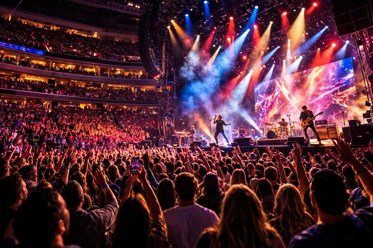 Sold out concert at Capital One Arena in Washington DC representing major pop and rock tours performing in April 2026