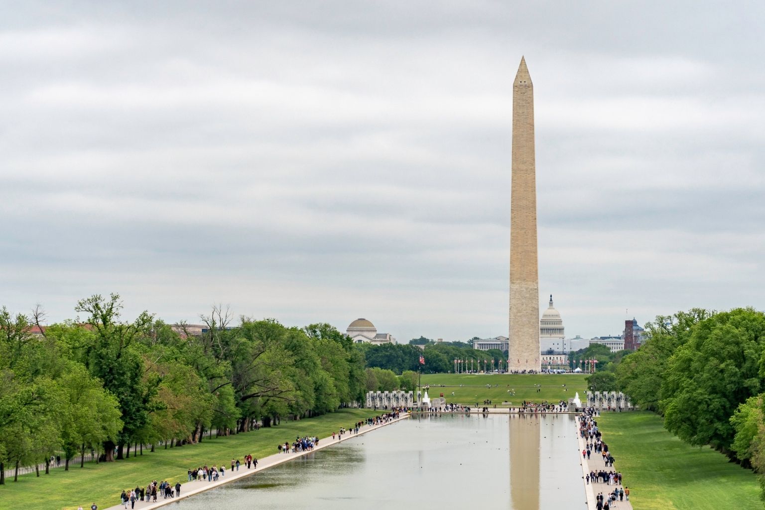 a large monument in the middle of a park