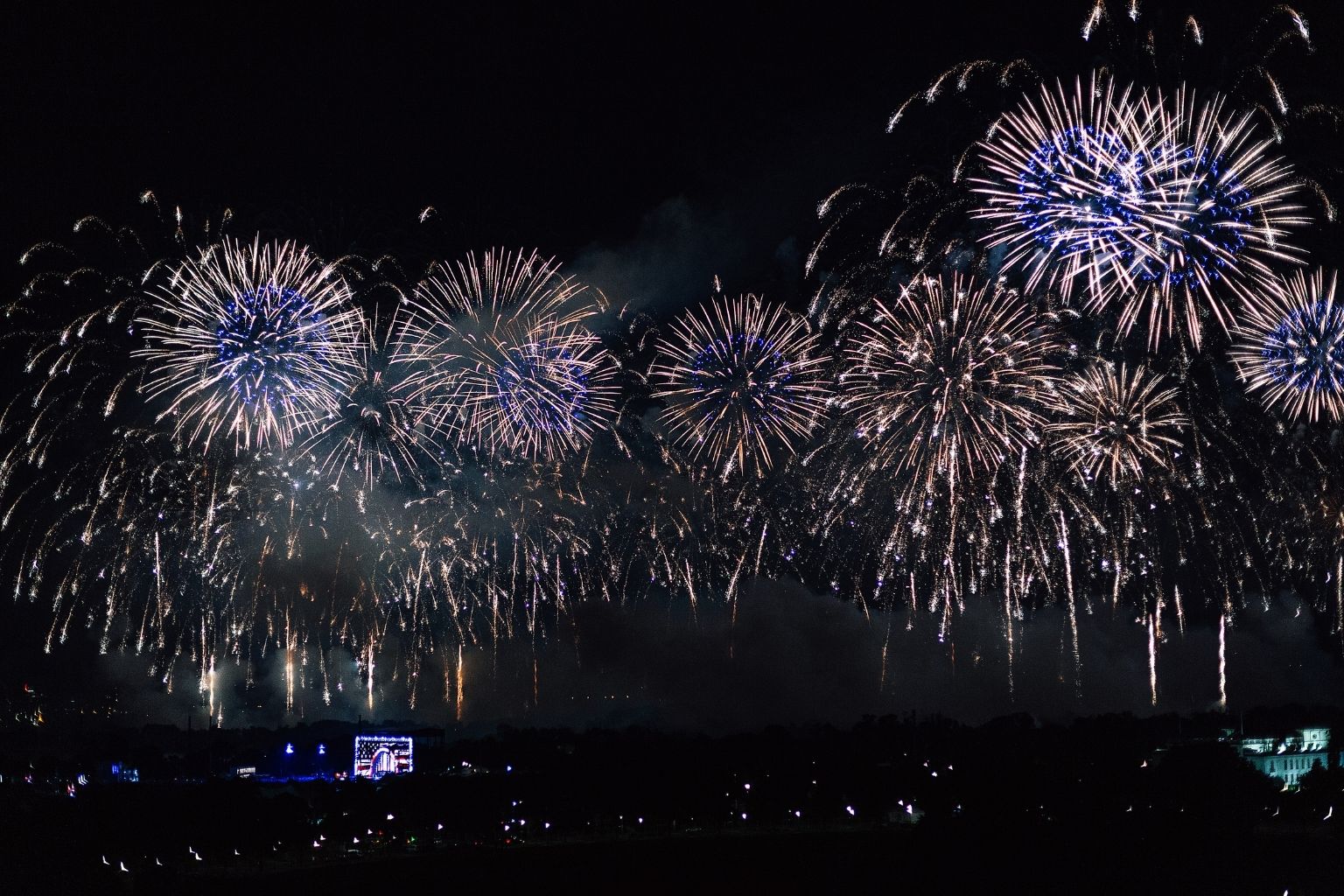 fireworks in the sky