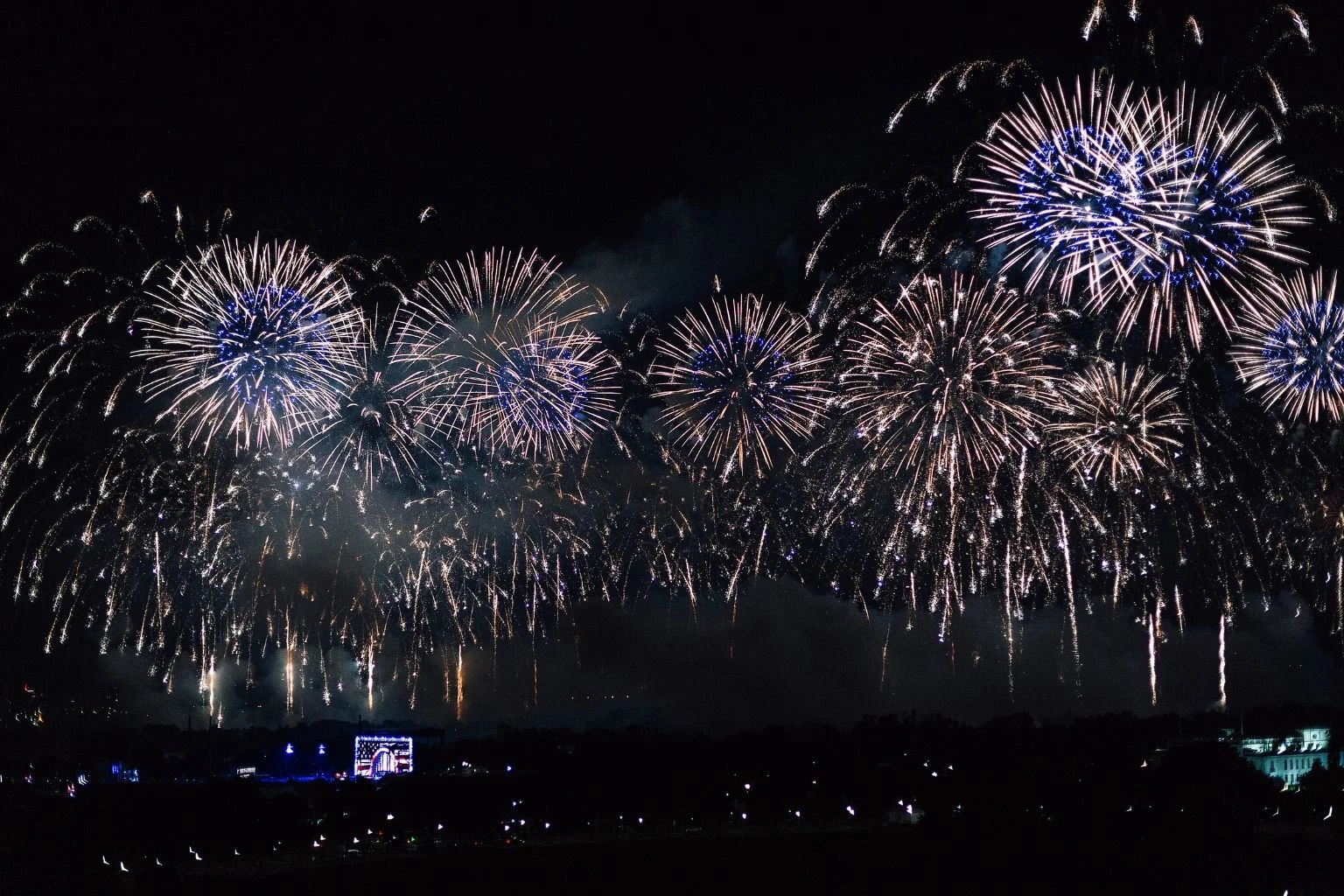 fireworks in the sky