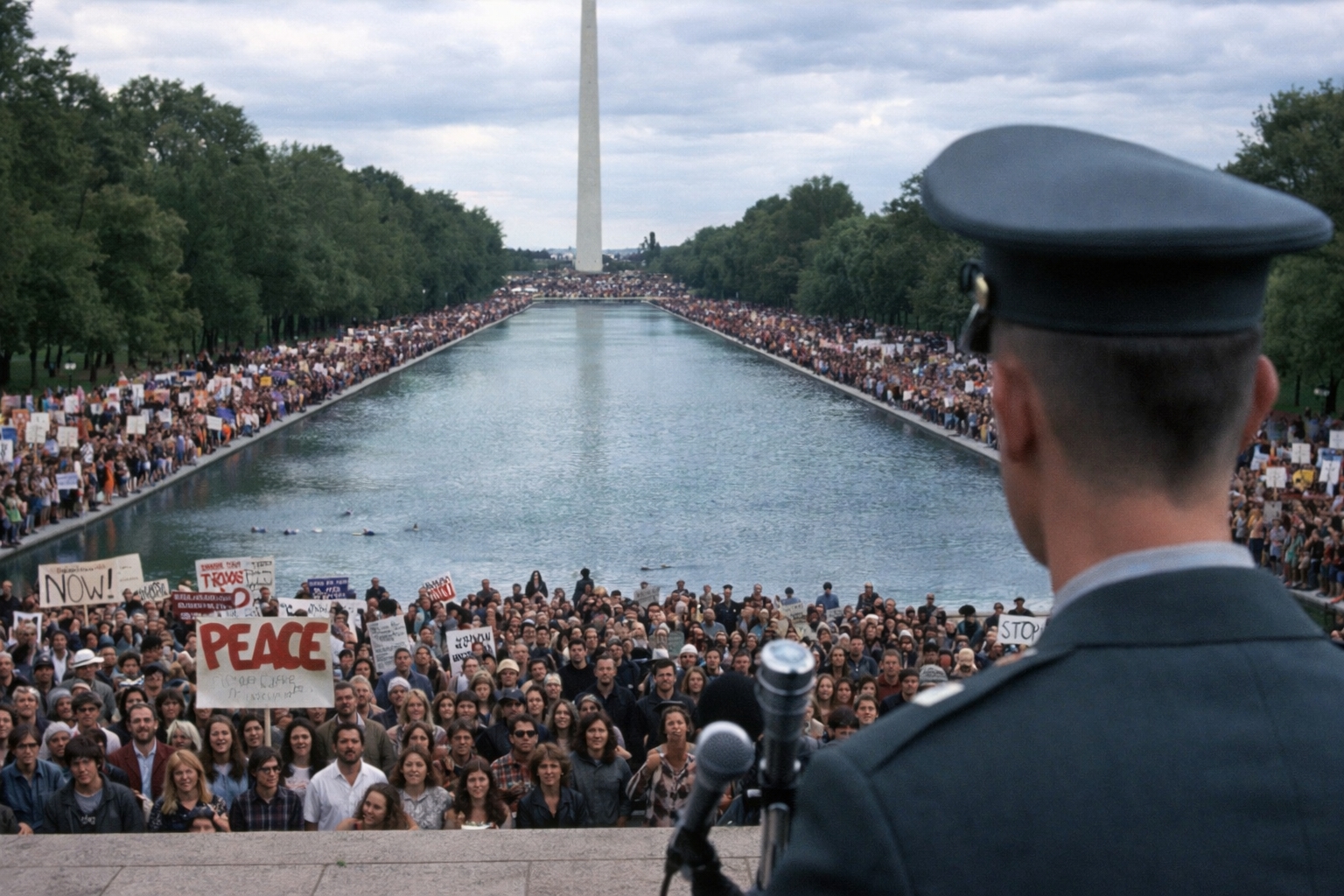 lincoln memorial steps overlooking reflecting pool and washington monument scene featured in forrest gump washington dc film location