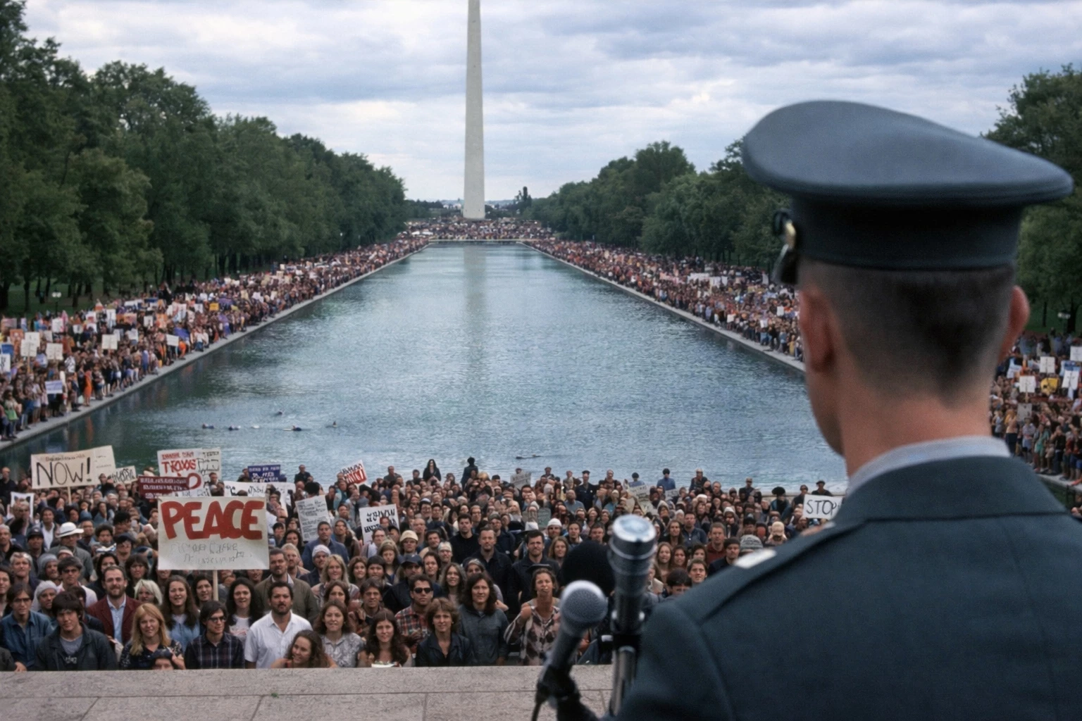 lincoln memorial steps overlooking reflecting pool and washington monument scene featured in forrest gump washington dc film location