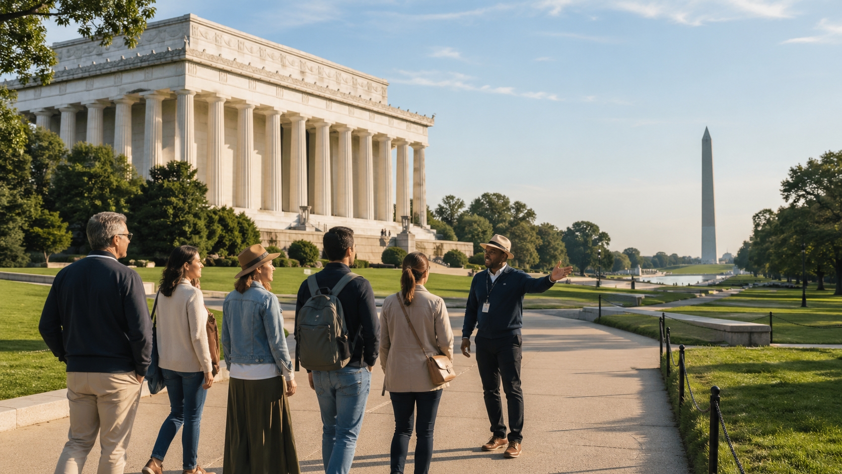 Guided statue tour in Washington DC near the National Mall monuments and historic memorials