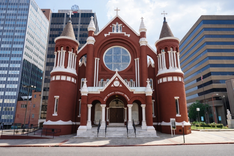 Holy Trinity Catholic Church in Georgetown Washington DC where President Biden attended Mass