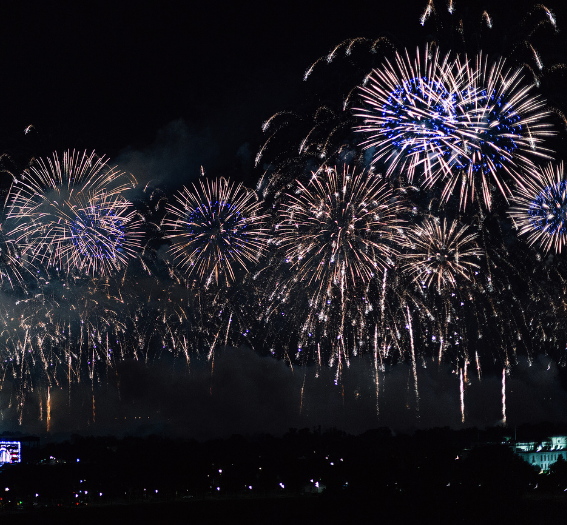 fireworks in the sky