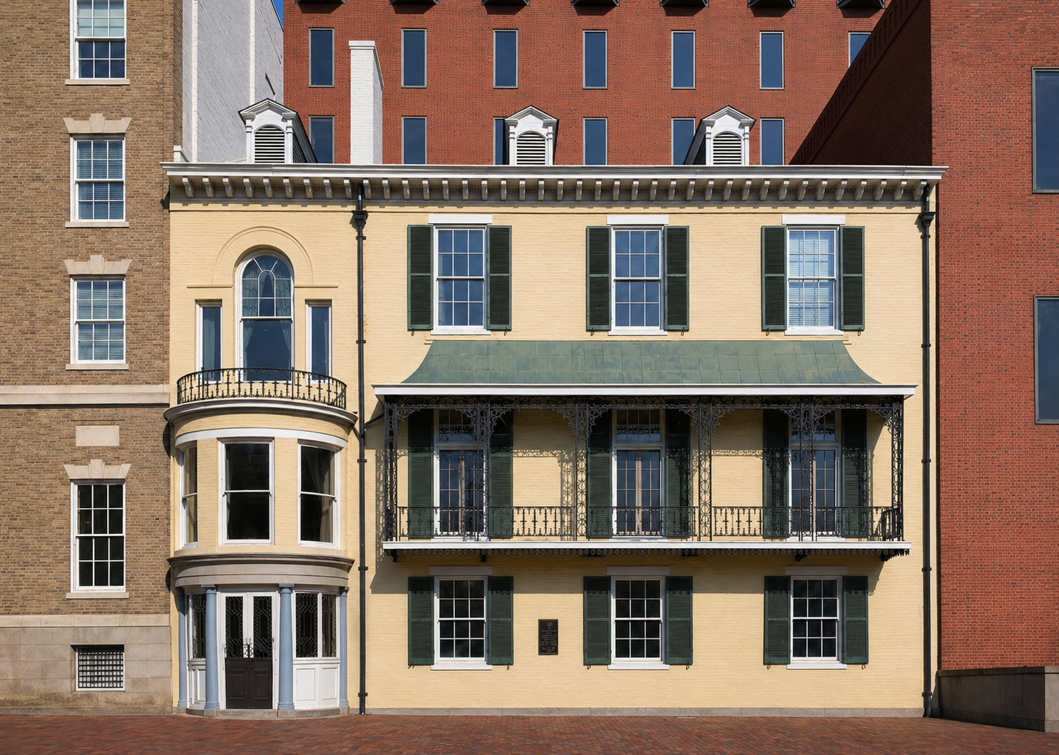 Federal-style Benjamin Ogle Tayloe House near Lafayette Square, known as the Little White House of President McKinley in Washington DC
