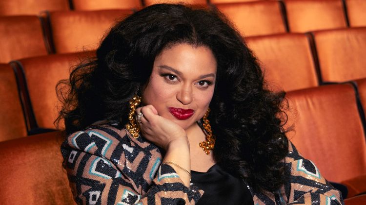 Michelle Buteau performing live during the Surviving and Thriving Tour at Warner Theatre in Washington DC March 2026, stand-up comedy show in Penn Quarter