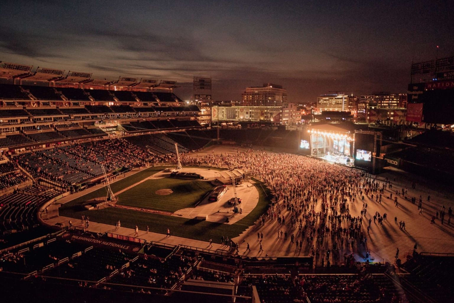 a large crowd of people in a stadium