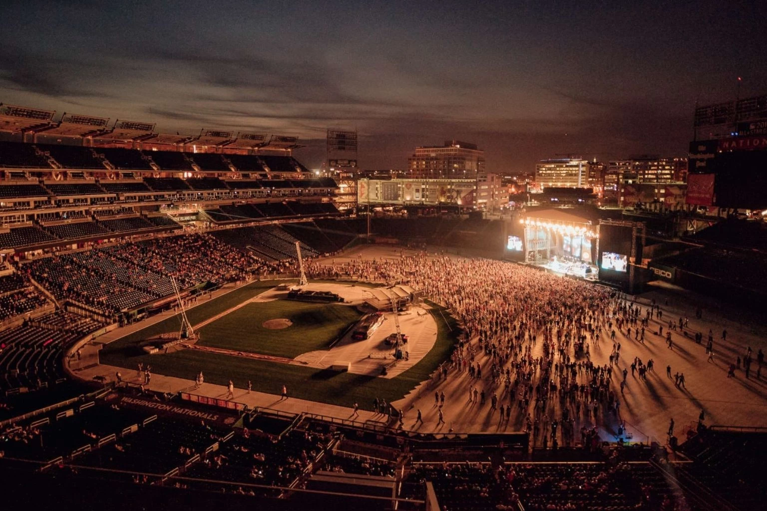 a large crowd of people in a stadium