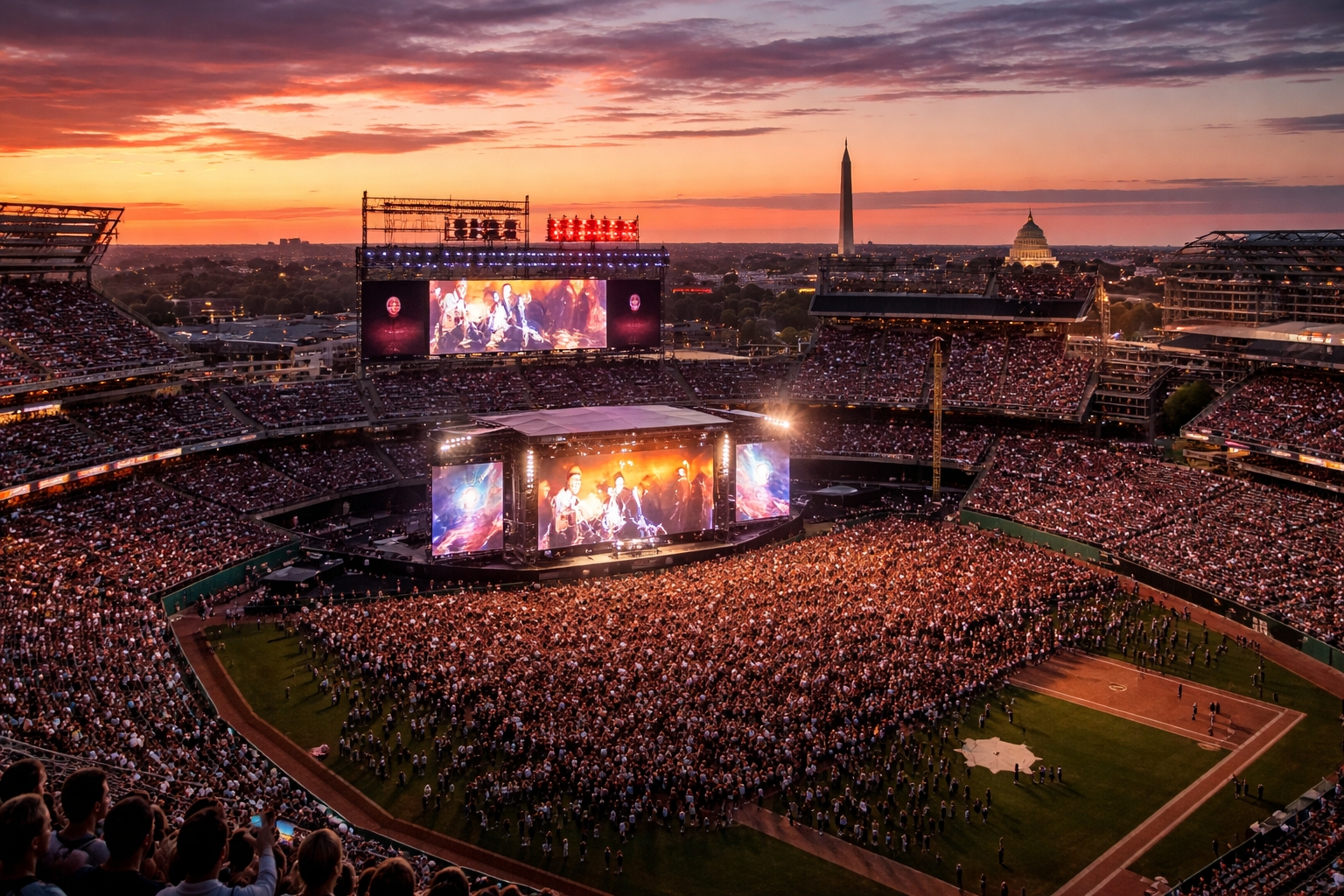 a large crowd of people in a stadium