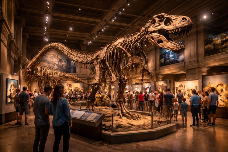 Smithsonian National Museum of Natural History dinosaur exhibit in Washington DC
