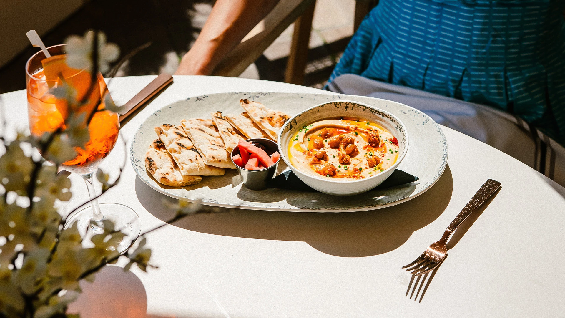 a plate of food on a table