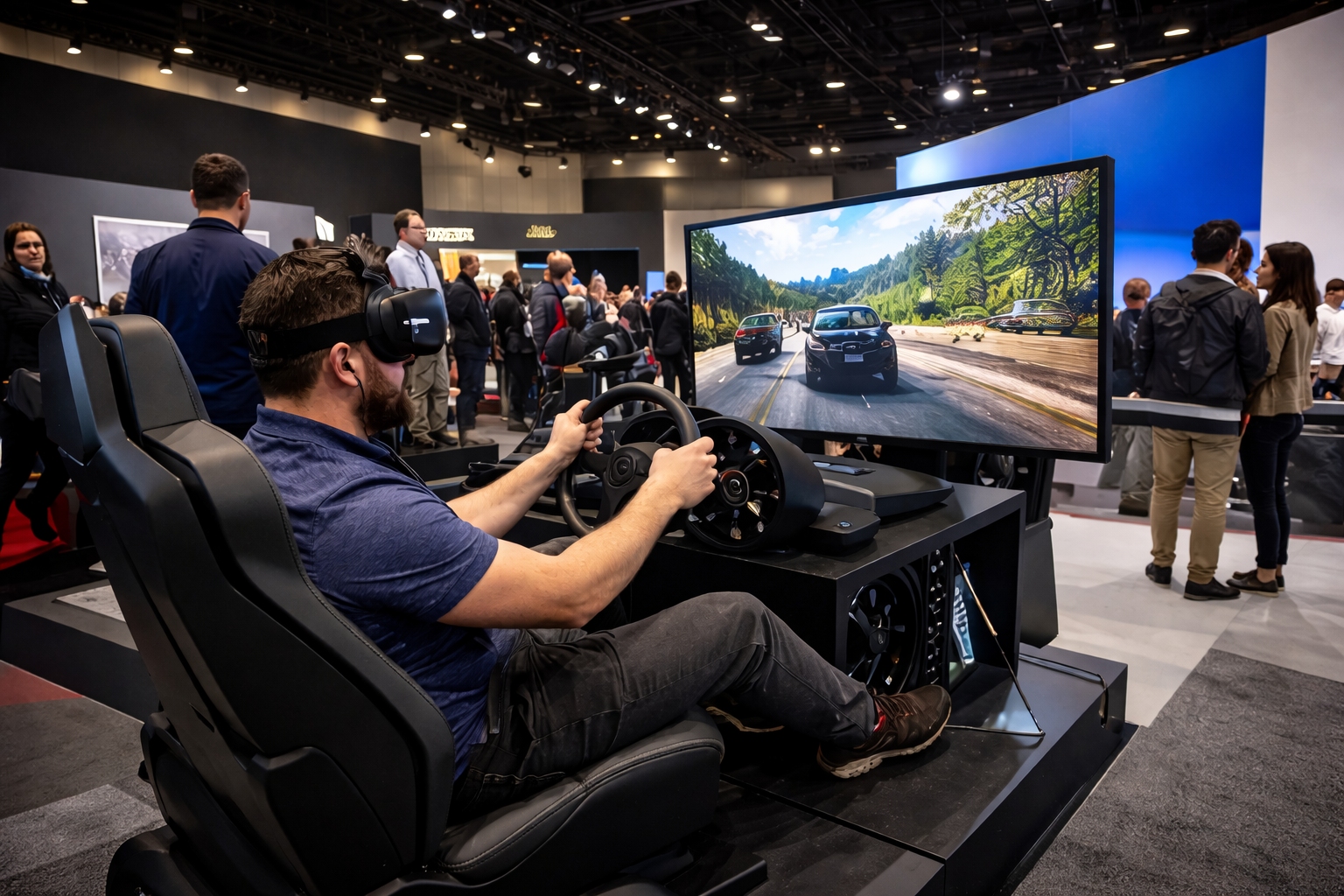 Interactive pavilion experience at the Washington DC Auto Show 2026