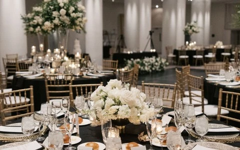 a table set for a formal event