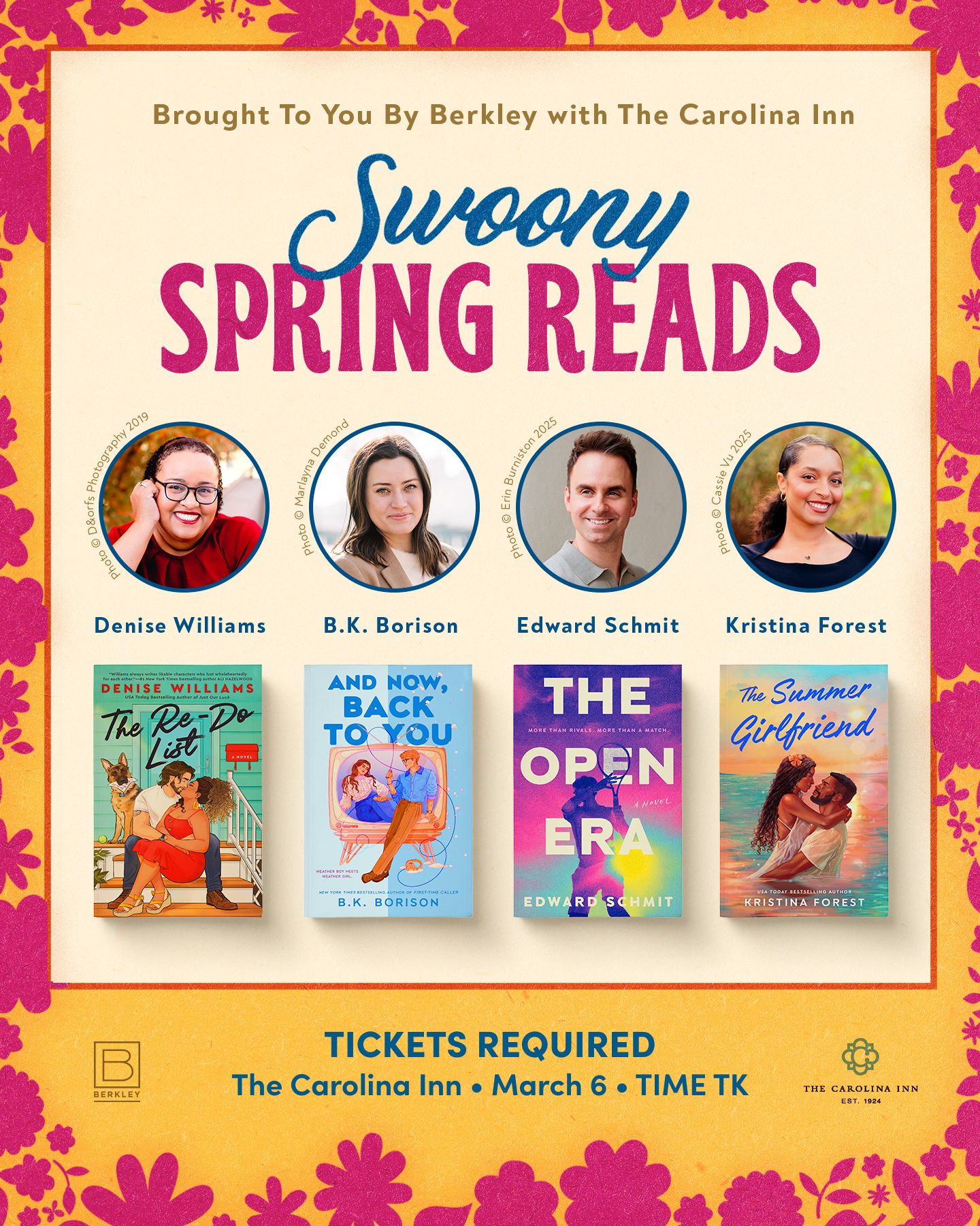 a poster with text and images of people