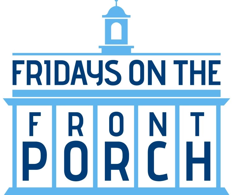 a blue and white logo