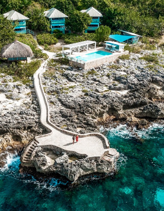 Idle Awhile Drone Shot by the Ocean