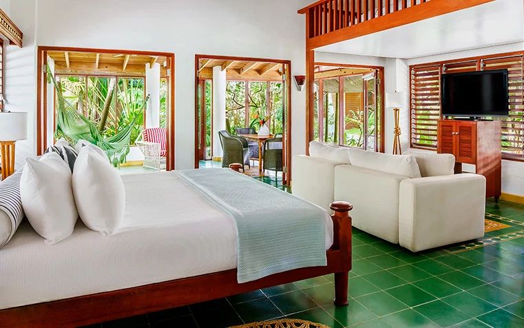 a room with a bed and a couch