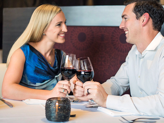 a man and a woman having a conversation