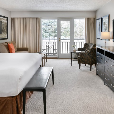 a room with a bed and a couch