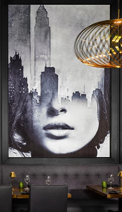 a painting on a wall