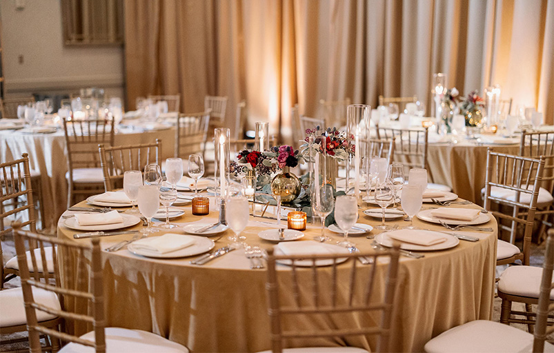 a table set for a dinner party