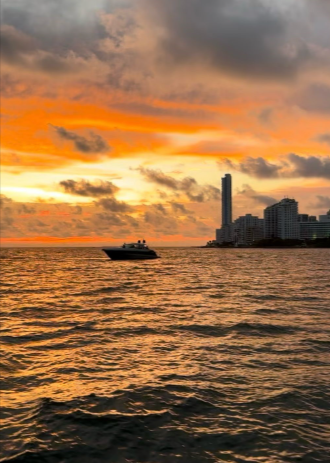 a boat in the water