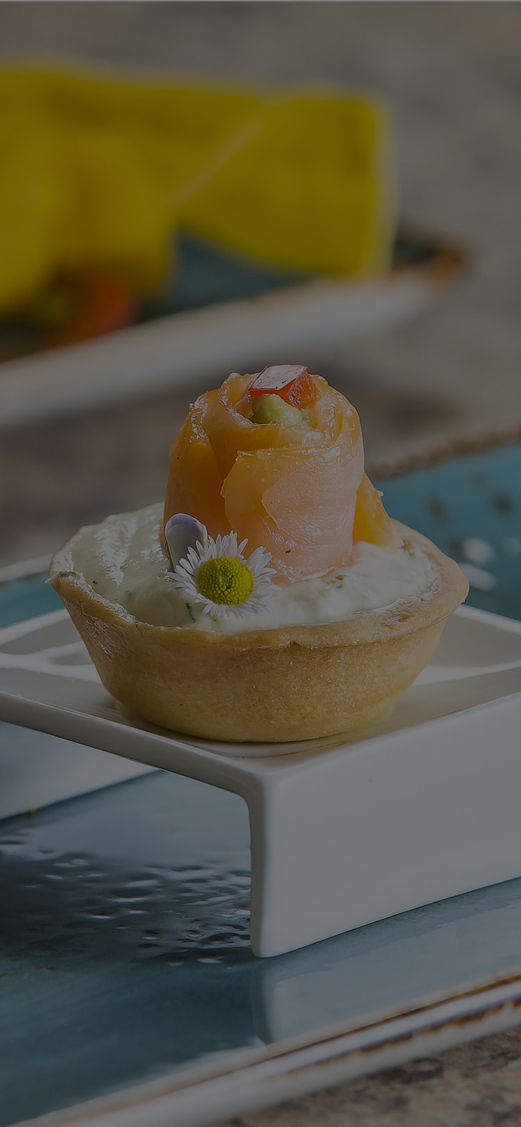 a cupcake with a flower on top