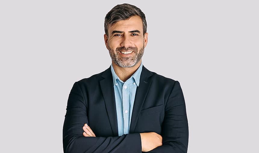 a man with his arms crossed