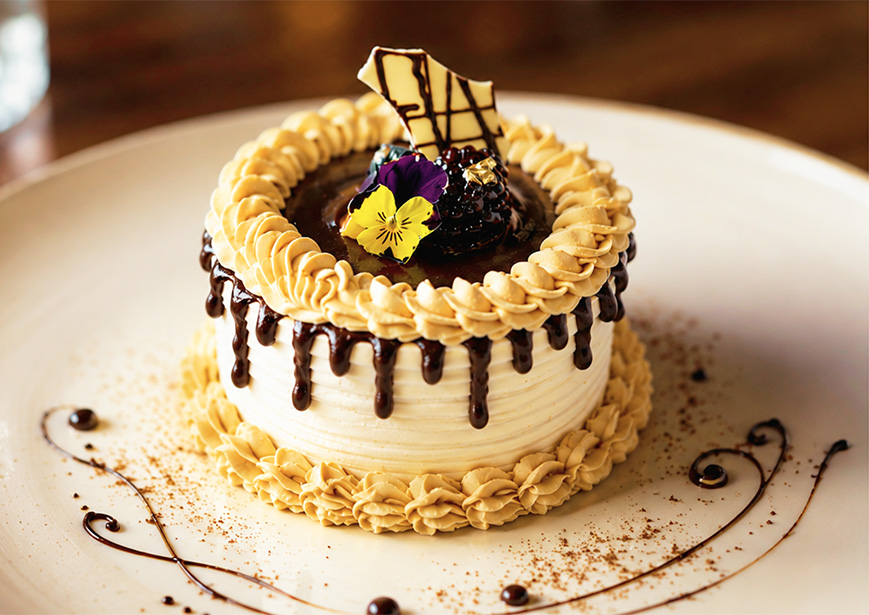 a cake on a plate