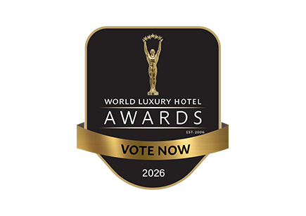 a black and gold logo with a gold ribbon