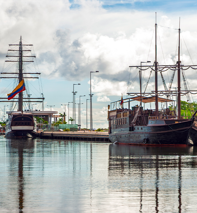 a two boats on the water