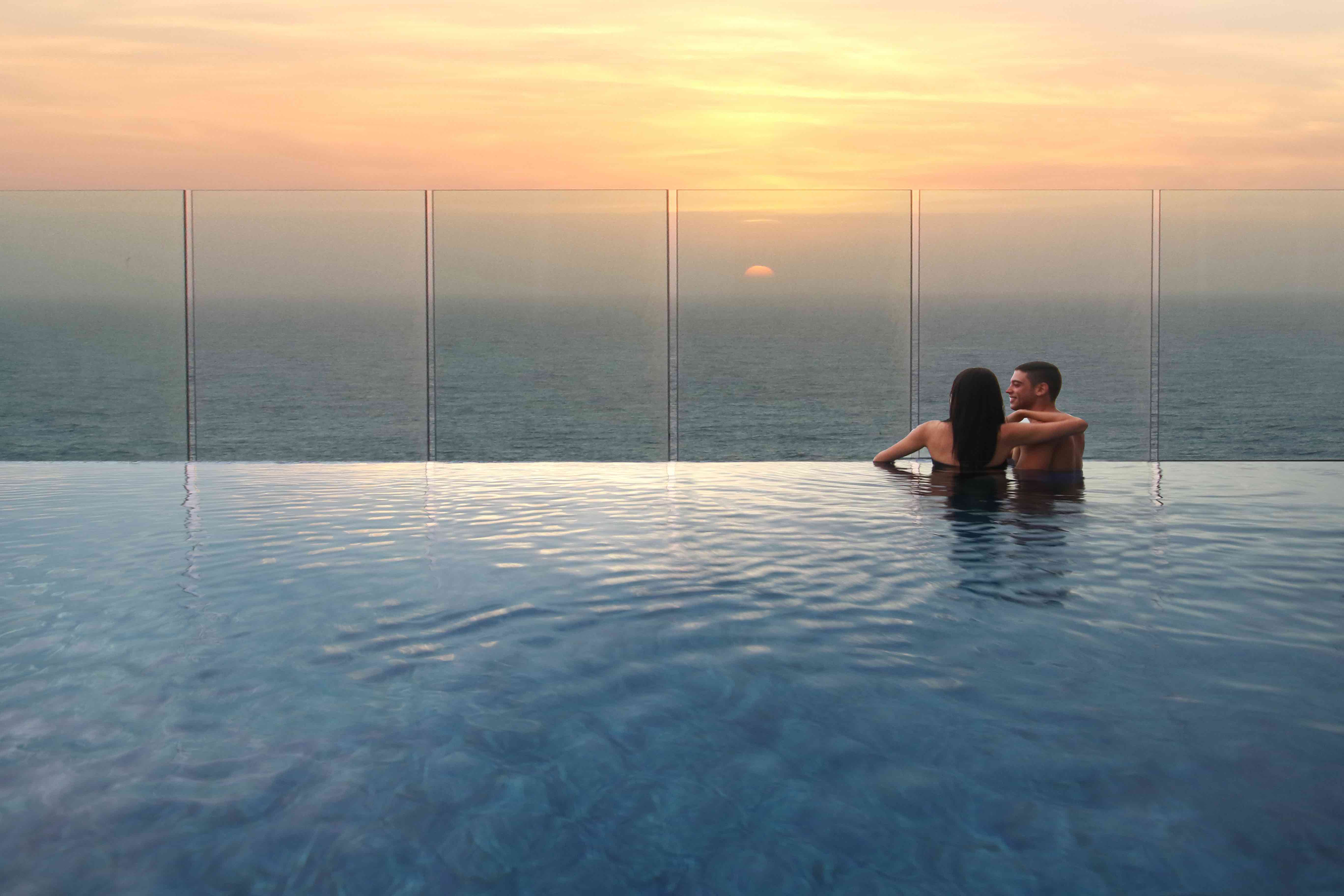 two people in the water