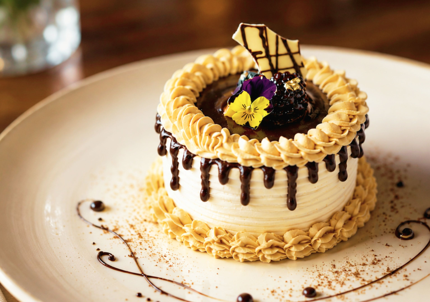 a cake on a plate