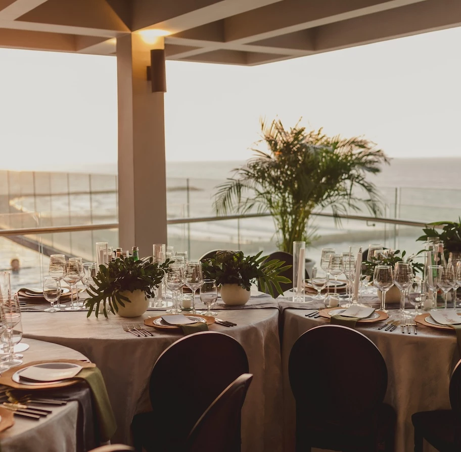 a table set for a dinner party